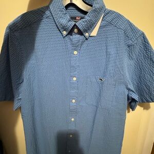 Vineyard Vines Short sleeve button down seer sucker